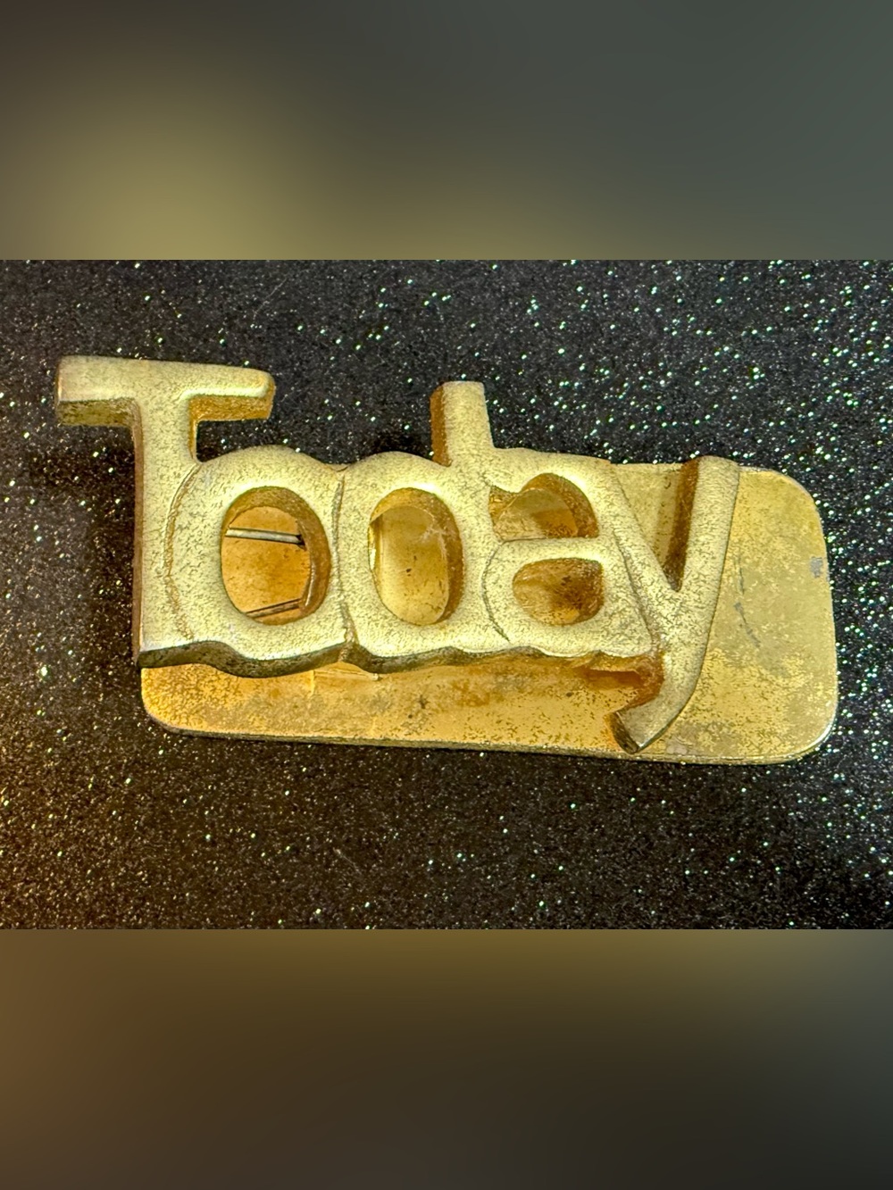 Vintage Brass Colored Clip | Vintage Brass Mail Holder